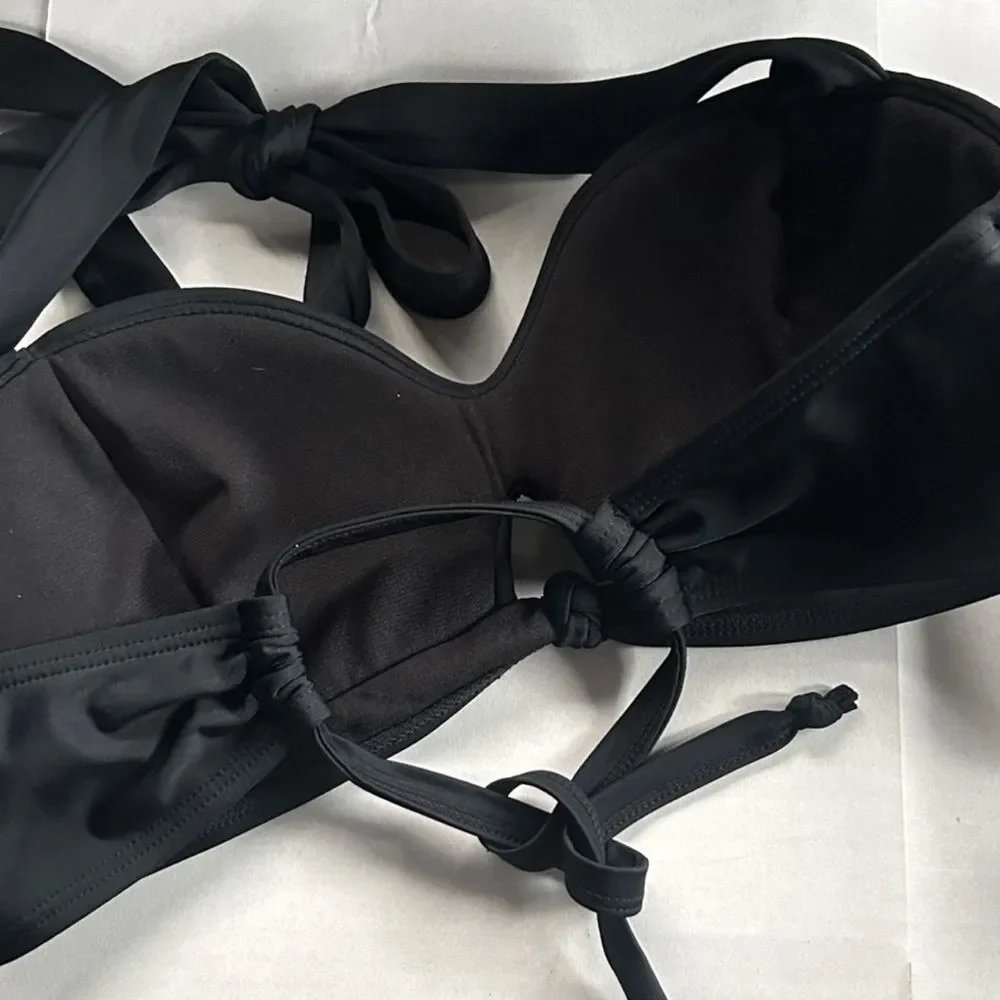 NWOT Unique Vintage Retro Style Bikini Top and Gilda Bikini Bottom Set Sz L